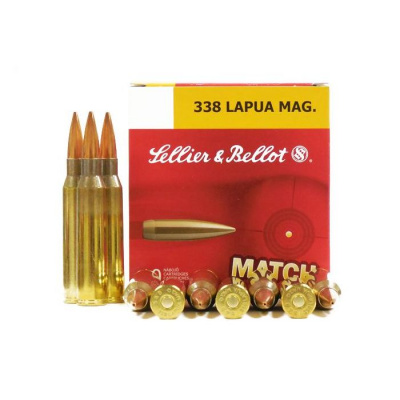 Патрон Sellier&Bellot калибр 338 Lapua Mag  (HPBT) 19,4 г, 300 grs