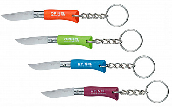  Нож брелок складной Opinel №2 Цветной (на стенде по 36)