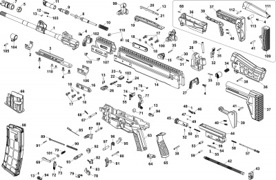 Штифт 2,5х12MCK (Фиксирующий стопор бойка) CZ Bren2 (10шт)