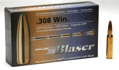 Патрон BLASER калибр 308 Win - CDP 165 grs 10,69 г