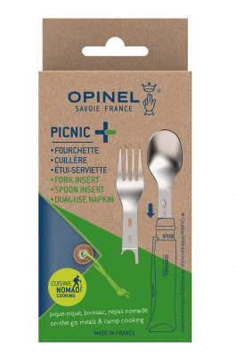 Ложка/вилка складная Opinel №8 PICNIC 
