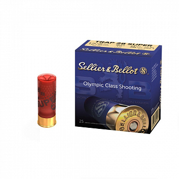 Патрон Sellier & Bellot калибр 12/70 TRAP SUPER 28г.