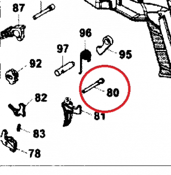 Штифт спускового крючка CZ Bren2 