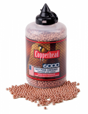 Пульки Crosman Copperhead BB, калибр 4,5 мм, вес 0,34г., упаковка 6000 шт.
