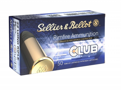 Патрон Sellier & Bellot калибр 22LR SB CLUB LRN 2.60 г