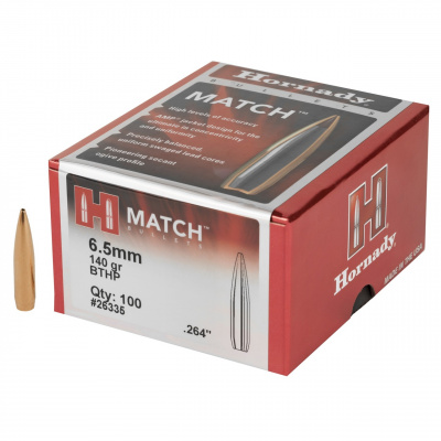 Пули Hornady, 264, 6.5 MM 140Gr Boat Tail Hollow Point (100 шт)