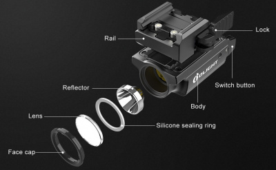 Подствольный фонарь Olight Valkyrie Mini 2, 600 Lumen