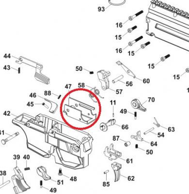 Корпус УСМ на CZ Scorpion Evo3 