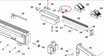 Пружина экстрактора для CZ Scorpion Evo3 (10 шт)