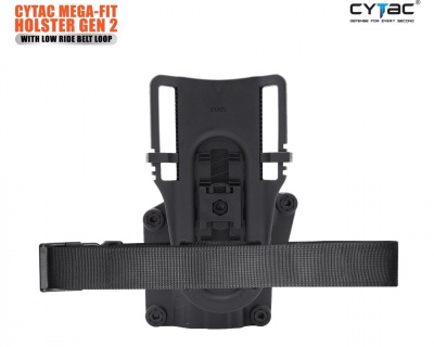 Кобура поясная (низкая посадка) для левши Cytac Mega-fit Gen2