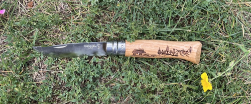 Нож складной Opinel №8 Animalia OAK Boar Кабан 8.5см
