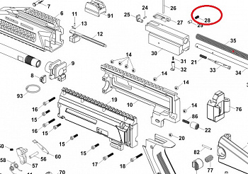Пружина экстрактора для CZ Scorpion Evo3 