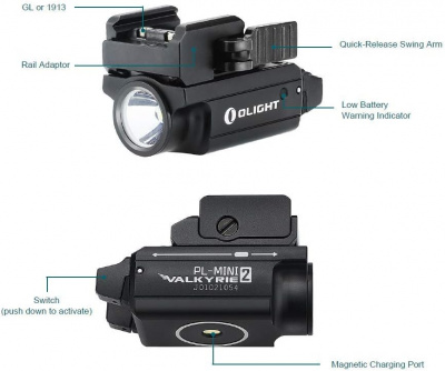 Подствольный фонарь Olight Valkyrie Mini 2, 600 Lumen