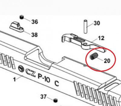 Пружина экстрактора к CZ P-10 F/C