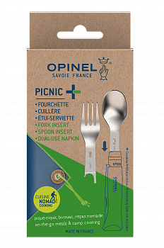 Ложка/вилка складная Opinel №8 PICNIC 