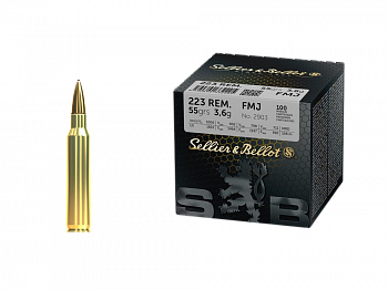 Патрон Sellier&Bellot калибр 223 REM FMJ 