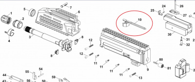 Рукоятка взвода затвора для CZ Sсorpion Evo3