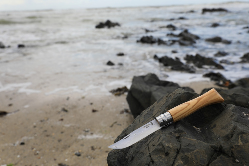 Нож складной Opinel N08 Olive 6см 