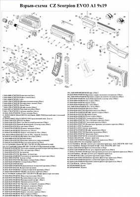 Винт (короткий) ресивера на CZ Scorpion Evo3