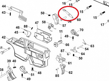 Стопор рычага курка на CZ Scorpion Evo3 