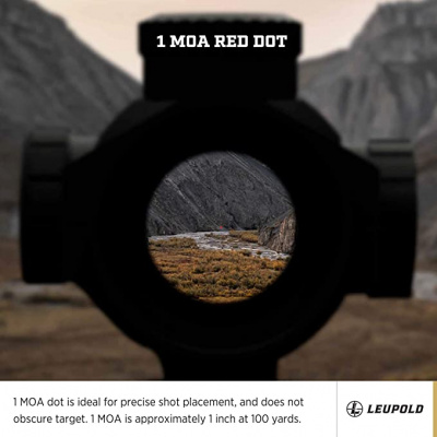 Прицел коллиматорный Leupold Freedom RDS Black Ring (34mm) Red Dot 1,0 MOA с креплением