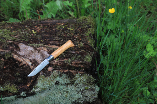 Нож складной Opinel N08 Olive 6см 