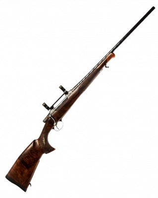 Винтовка CZ 550 гравированная, кал. 30-06 в комплекте: кофр кожаный, нож финский
