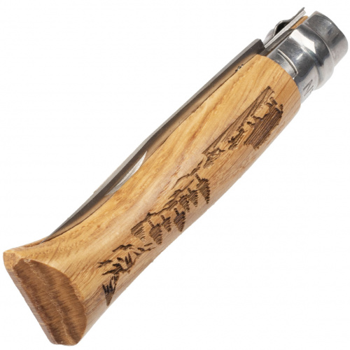 Нож складной Opinel №8 Animalia OAK Boar Кабан 8.5см